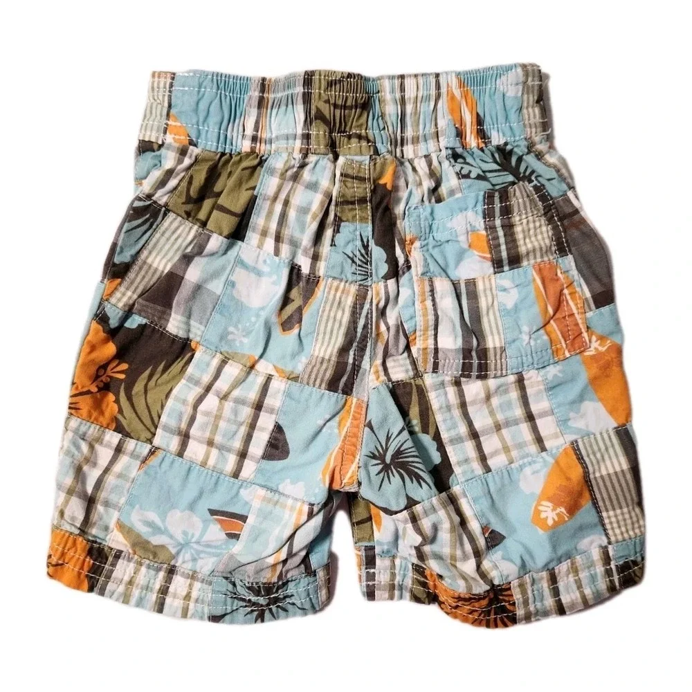 Gymboree 2011‎ Rhino Cutie Patchwork Shorts Size 12-18 Mo